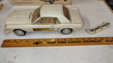 Vtg Jim Beam 1964 Ford Mustang Coupe Porcelain Decanter White Cream With Box