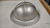 Vintage 1960s Welsh Vanguard Aluminum Full Brim Hard Hat Safety Helmet USA