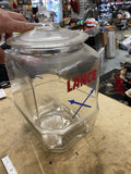 30s Lance Glass Jar Lid 12" Vintage Bakery Advertising Sign Cookie Cracker Displ