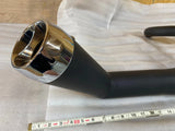 2 into 1 Black Turn out Exhaust Pipe Harley Sportster 883 1200 2007^ No Hardware