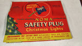 Vintage 1950's Noma Safety Plug Christmas Lights 15 Light C7 Set in Box