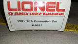 Lionel 6-0511 1981 TCA Convention Car St Louis Lighted Baggage 12 Wheel Boxed