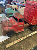 vintage 1949–1952 Tonka Toy Transport semi-truck Pressed steel Trailer no 140
