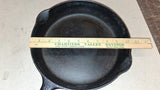Vintage Griswold No 8 Cast Iron Skillet Small Logo 704 D Erie PA Flat Sits Flat