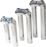BILLET RISERS 12" RAW KICKBACK HARLEY FLTR M8