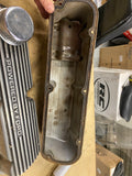 Vtg Valve Covers Finned Aluminum 289 302 Powered By Ford Small Block 5 liter