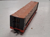 Tyco HO Scale Southern Railroad 50’ Pulpwood Flat Car Log Load 334A Boxed Vintag