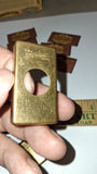 Vintage 1930s Gillette Gold Plated Metal Blade Bank Case & 6 Gold Tone Blades