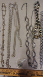 Vintage Jewelry Lot Statement Necklaces Coin Chain Beaded Earrings 35+ Pcs