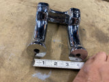 OEM Chrome 5" Pullback Risers Harley Street Bob Dyna Softail Chopper Heritage