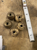Harley Shovelhead Vtg Accessory Brass Trim Balls Grips Axle Covers Panhead Bed 8