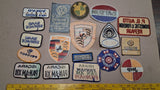 18 Vtg Car Patches-Porsche VW Peugeot BMW Jeep Datsun Volvo Saab Pan'59 '69 AM
