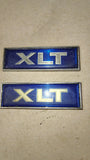1980-1986 Ford XLT Cab Side Emblems Badges Blue OEM E0TB-9850398-A