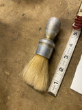 Vtg German Military Shaving Soap Brush Aluminum Handle WWII Dbl Duck Barber Sold