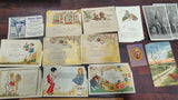 Vintage 1930s 1940s Ephemera Lot Easter Birthday Greeting Cards PA Turnpike Map