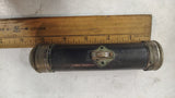 Antique Eveready Flashlight 1920s Vulcanite Hard Rubber Brass Body