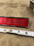 80 Cubic Inches Red Reflector Badge Emblem Saddlebag Harley FLH Shovelhead OEM