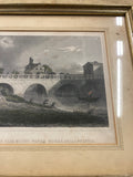 Antique 1850 Charles Burton Race Bridge Print