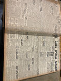 Johnstown Democrat 1938 Advertising hardcover archival library newspaper bound