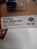 Harley Davidson Blue T-10 Gauge Bulb Lot 6 Packs 12 Bulbs 75179-01 Box NOS