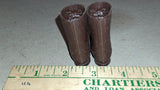 Vtg GI Joe StandardTall Brown Boots Wide Ridge Action Soldier 12" Pair Pre 1970