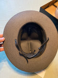 Stratton Gray Self-Forming Campaign Hat straw Ranger Military Vtg Ohio State