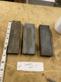 3 Sharpening Stones lot Knife blade Hand held Vtg Watchmaker tools 6 1/2"