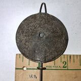Antique 2" Brass Clock Pendulum Bob Universal Mantel Part with Rating Nut Lot