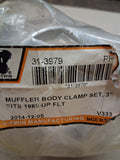 V-Twin 3" Muffler Body Clamp Set for 1985-Up Harley FLT 31-3979