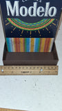 Cerveza Modelo Mexico Wooden Sign with Metal Bottle Opener - 15x6 Inches