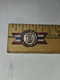 WWII Sterling Silver Army Navy E Award Pin Vintage Production Excellence Badge