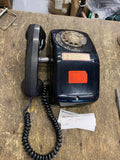 vintage black Automatic Electric AE / AECO side-mount rotary dial wall telephone