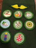 Girl Scout Sash Lot Vintage Patches Pins Badges Troop Number 121