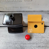 Vintage 1973 Avon School Desk Cologne Bottle - Red Apple Cap - Open No Box