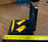 Vintage Gillette The NEW safety razor set 3-piece double-edge open comb head