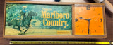 Come to Marlboro Country Philip Morris advertising lighted wall clock 1980^90s