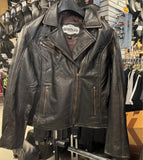 WOMENS BROWN LEATHER JACKET SMALL