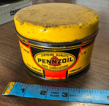 vintage 1 pound Pennzoil Safe Lubrication GAS OIL MEMORABILA