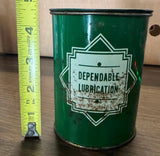 Vintage 1-pound metal advertising can for Quaker Multi-Purpose Grease