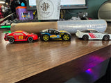 Hot Wheels die-cast cars '99 Mustang a Tooned C6 Corvette 96 Nissan 180SX