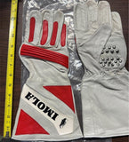 vintage-style leather motorcycle or racing gloves IMOLA Italian racing circuit