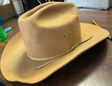 Silver Bullet Cowboy Turner Hat Company Tan Brown Western XL Vtg