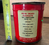 Vintage Penn Drake Multi Purpose Lithium Grease can Oi Gas Petroliana collector