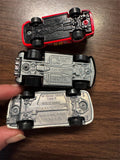 Hot Wheels die-cast cars '99 Mustang a Tooned C6 Corvette 96 Nissan 180SX