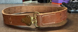 US Pattern 1907 Leather Rifle Sling brown leather strap sliding double-hook