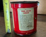 Vintage Penn Drake Multi Purpose Lithium Grease can Oi Gas Petroliana collector