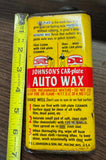 Vintage Johnson's Car Plate Wax tin can FULL