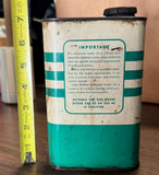 Vintage Cities Service 1-Quart Outboard Motor Oil metal tin can