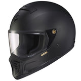 Scorpion EXO-HX1 Helmet Matte Black XL Retro Street Fighter Full Face DOT ECE