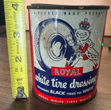 Vintage Royal White Tire Dressing can 50s^60s